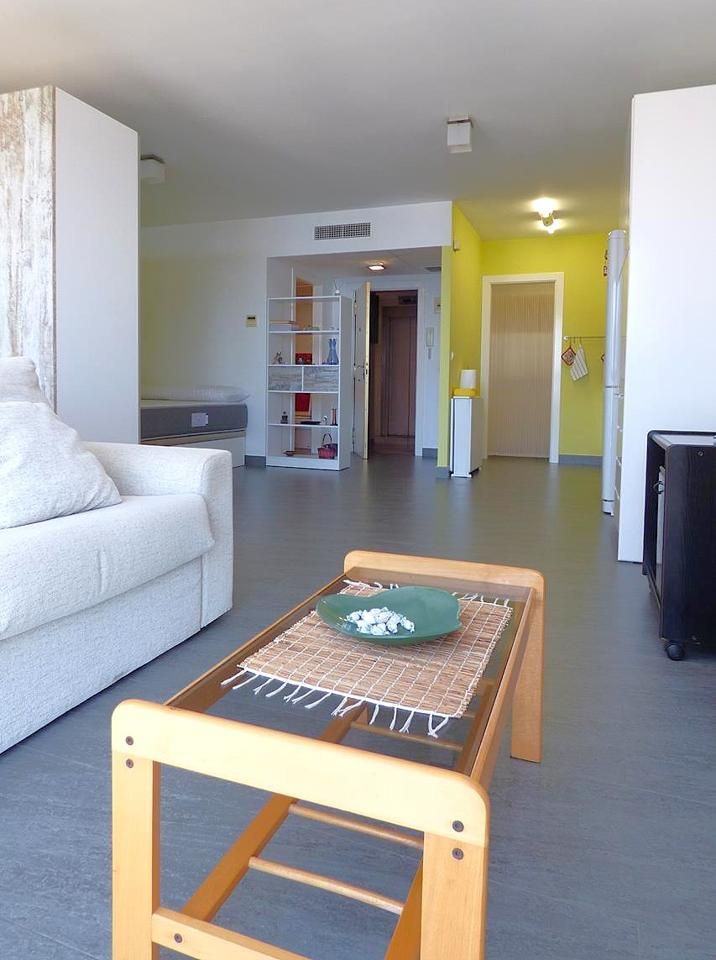 Sala d'estar de Estudi en venda en Benidorm amb Piscina, Moblat i Piscina comunitària