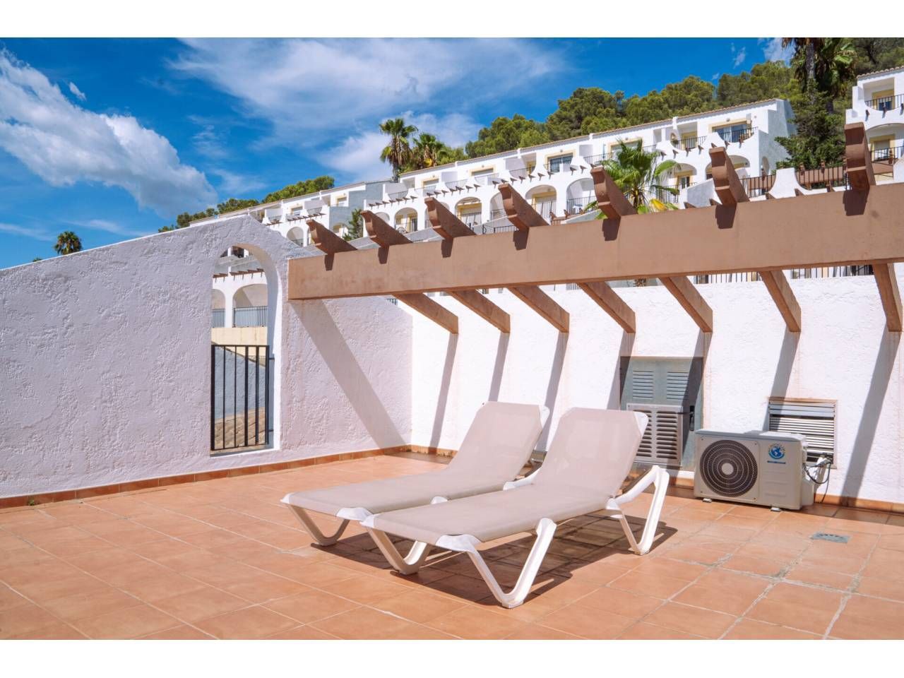 Terrace of Single-family semi-detached for sale in Calpe / Calp  with Air Conditioner, Terrace and Furnished