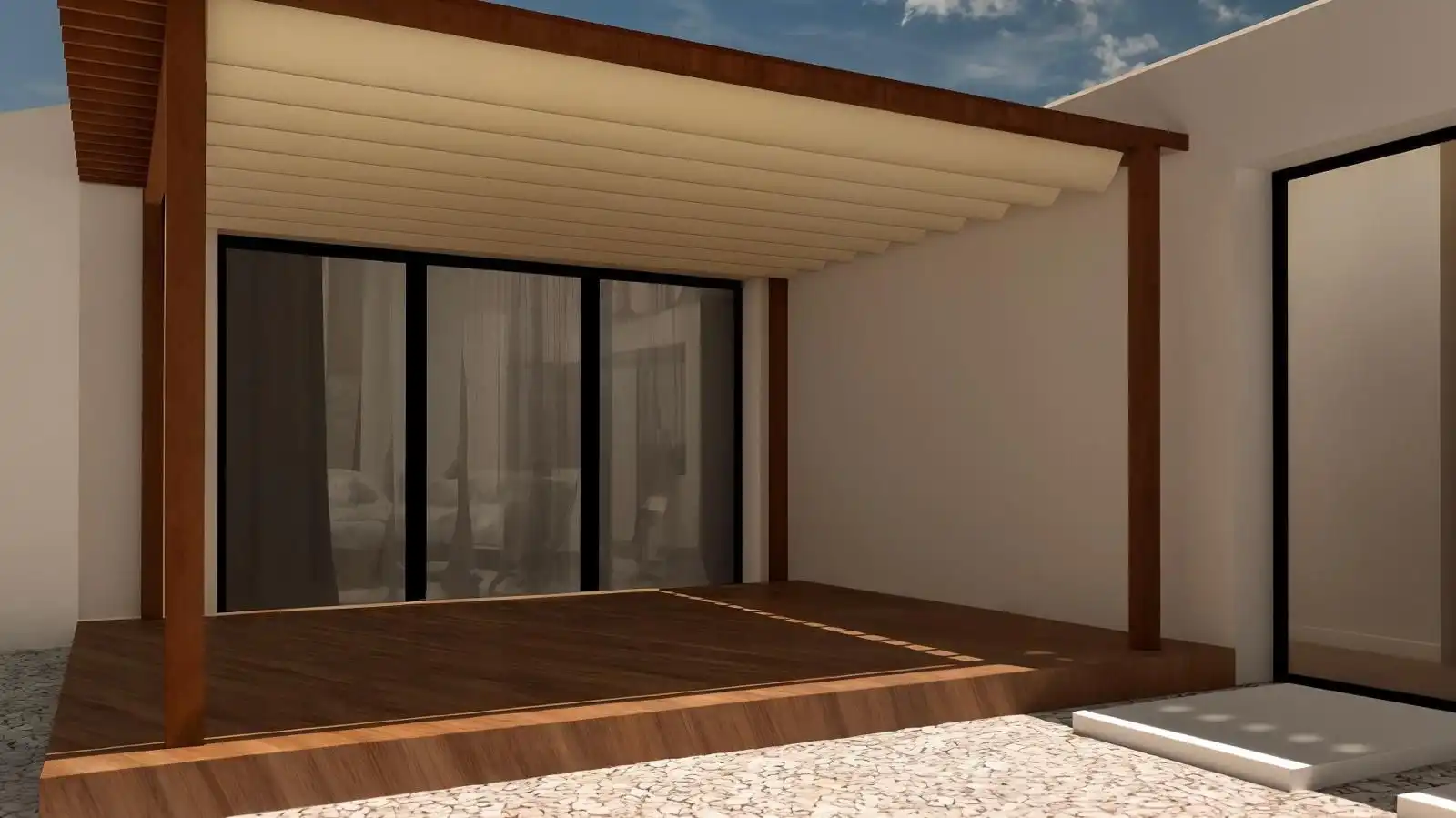 Terrassa de Casa o xalet en venda en Aljaraque amb Aire condicionat, Jardí privat i Piscina