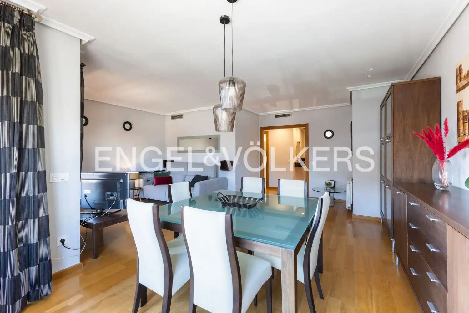 Dining room of Flat for rent in Castellón de la Plana / Castelló de la Plana  with Air Conditioner, Heating and Parquet flooring