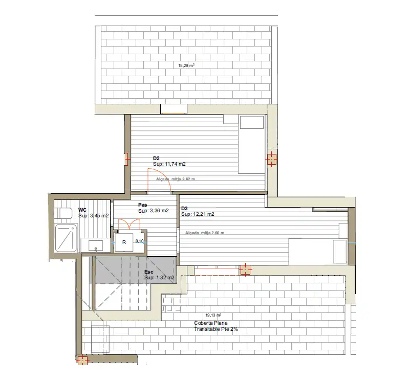 Dachboden zum Verkauf in Terrassa mit Heizung, Terrasse und Ofen