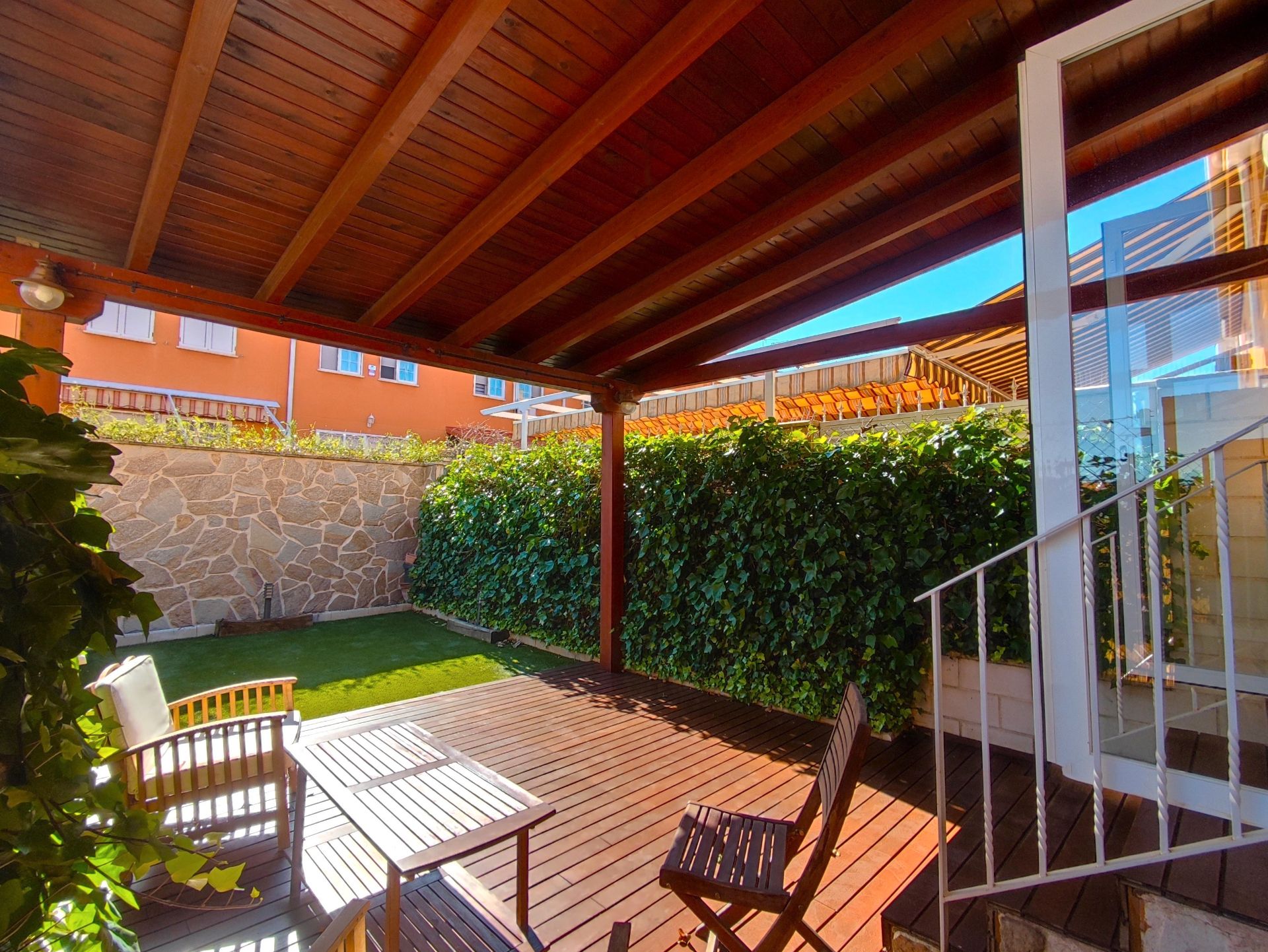 Terrace of Single-family semi-detached for sale in Torrejón del Rey  with Air Conditioner, Heating and Private garden