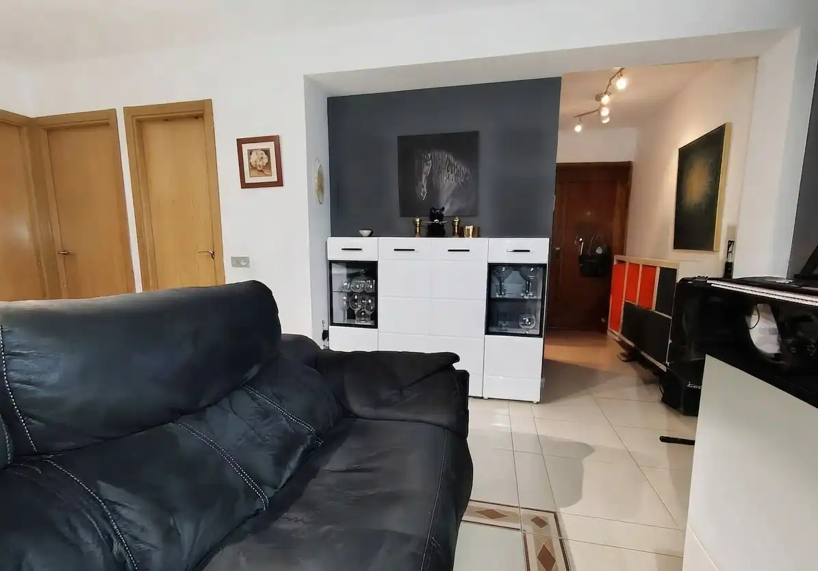 Sala d'estar de Pis en venda en Málaga amb Aire condicionat i Moblat