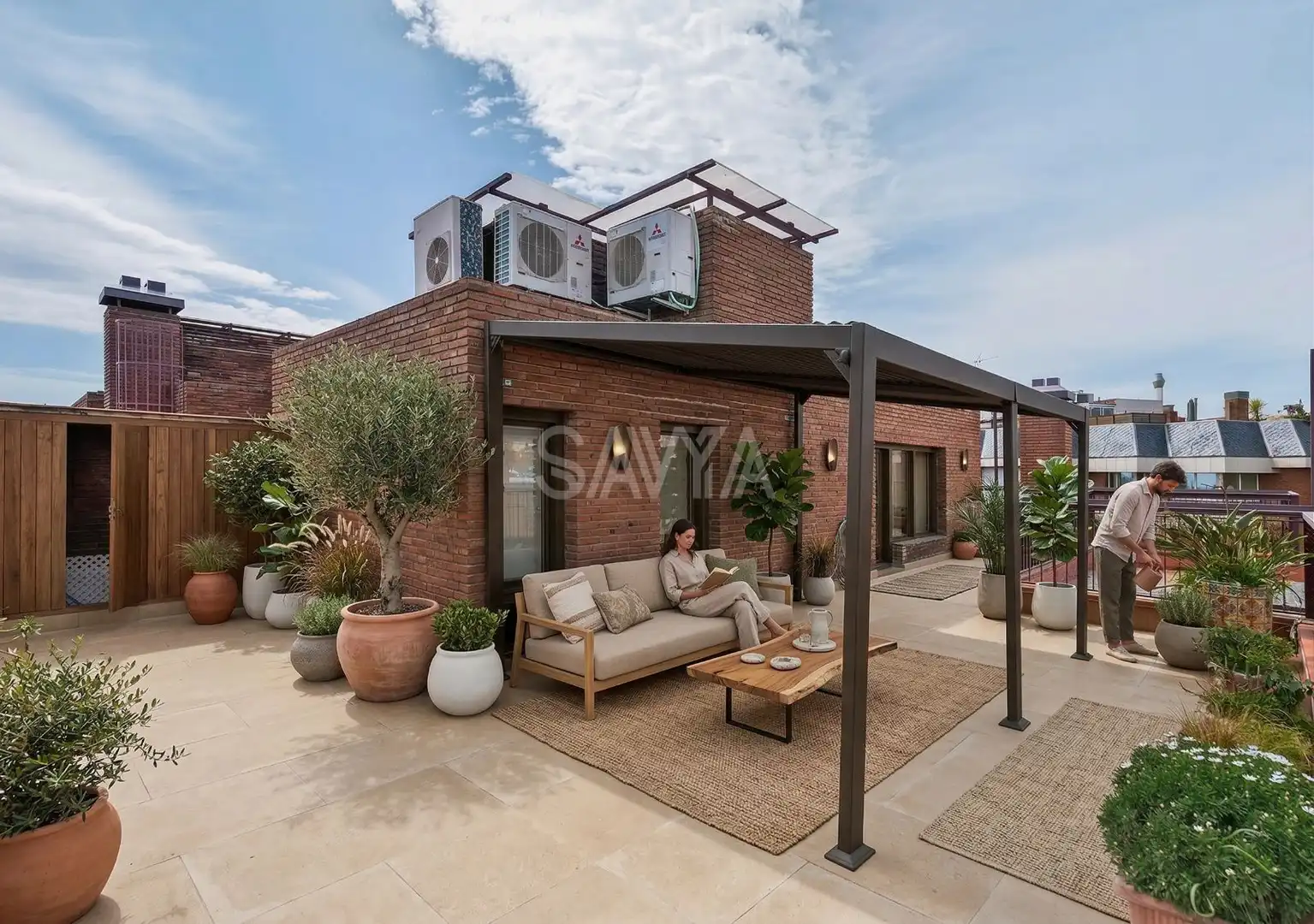 Terrace of Attic for sale in Barcelona  with Terrace, Storage room and Swimming Pool