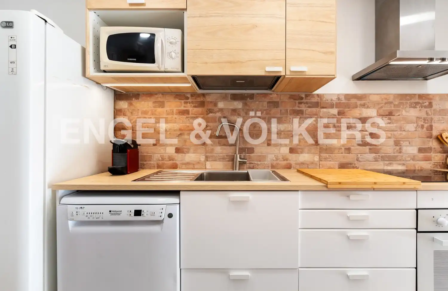 Küche von Wohnung zur Miete in Barcelona mit Klimaanlage, Heizung und Parkett
