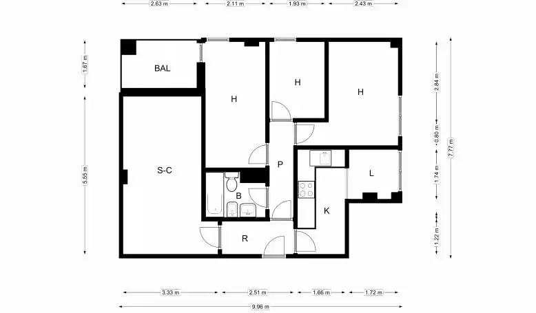 Apartamento en venta en Molina de Segura