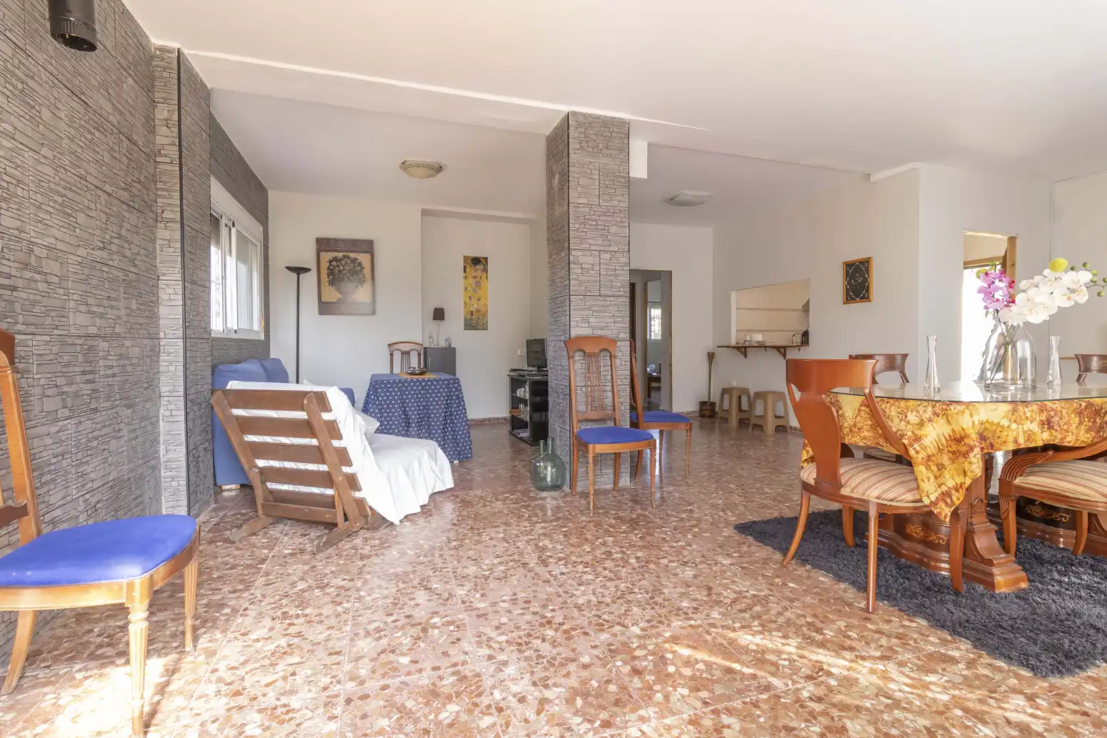 Sala de estar de Casa o chalet en venta en Guillena con Jardín privado, Terraza y Piscina
