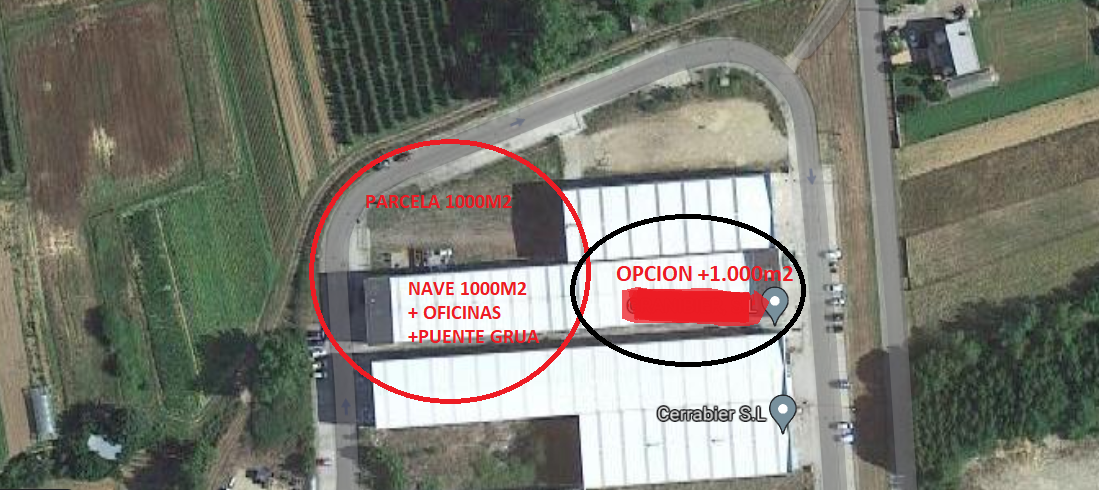 Aparcament de Nau industrial en venda en Camponaraya amb Alarma