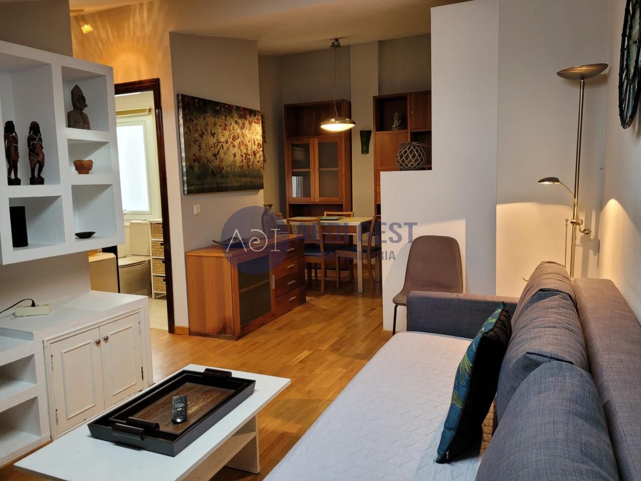 Sala d'estar de Apartament de lloguer en Nigrán amb Traster i Moblat