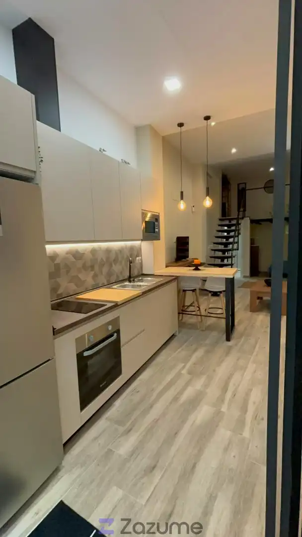 Küche von Loft zur Miete in Sevilla mit Klimaanlage, Heizung und Möbliert