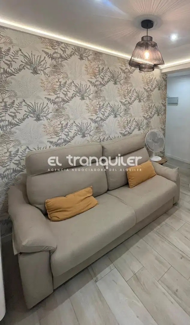 Sala d'estar de Estudi en venda en Madrid amb Moblat