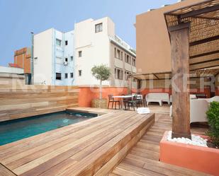 Terrace of Apartment to rent in  Barcelona Capital  with Air Conditioner, Heating and Parquet flooring