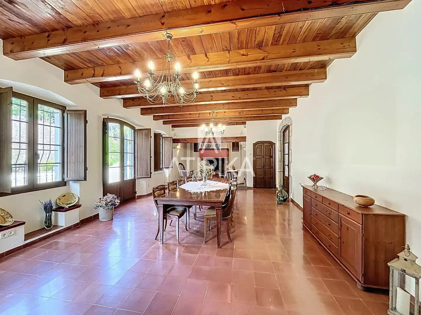 Comedor de Finca rústica en venta en Vallgorguina con Calefacción, Parquet y Trastero