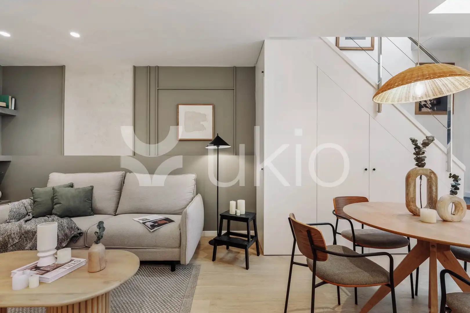 Living room of Apartments for rent in Barcelona  with Air Conditioner, Heating and Terrace