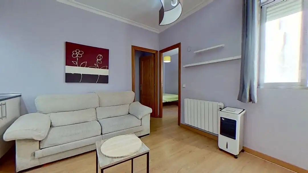 Sala d'estar de Pis de lloguer en  Madrid Capital amb Calefacció, Rentadora i TV