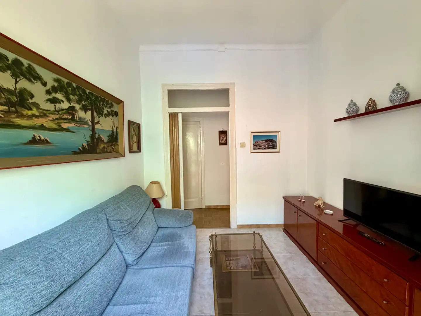 Sala de estar de Piso en venta en Barcelona con Balcón