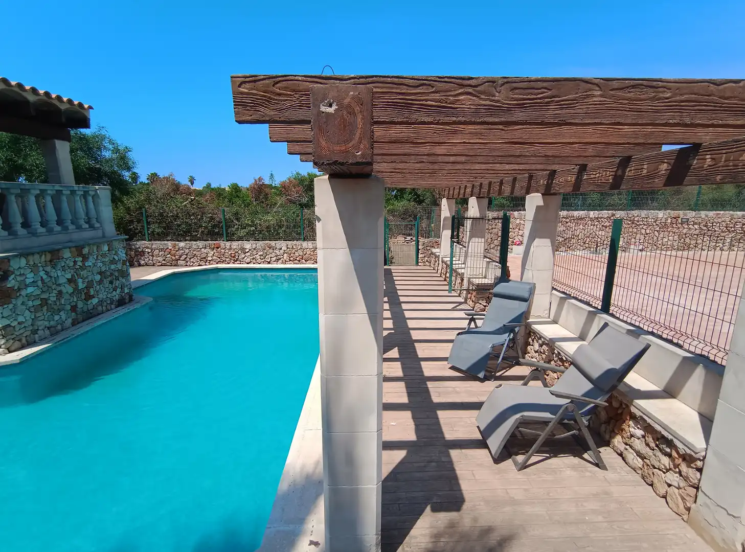 Piscina de Casa o xalet en venda en Sant Lluís amb Aire condicionat, Jardí privat i Terrassa
