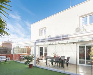 Terrace of Single-family semi-detached for sale in  Madrid Capital  with Air Conditioner, Heating and Private garden