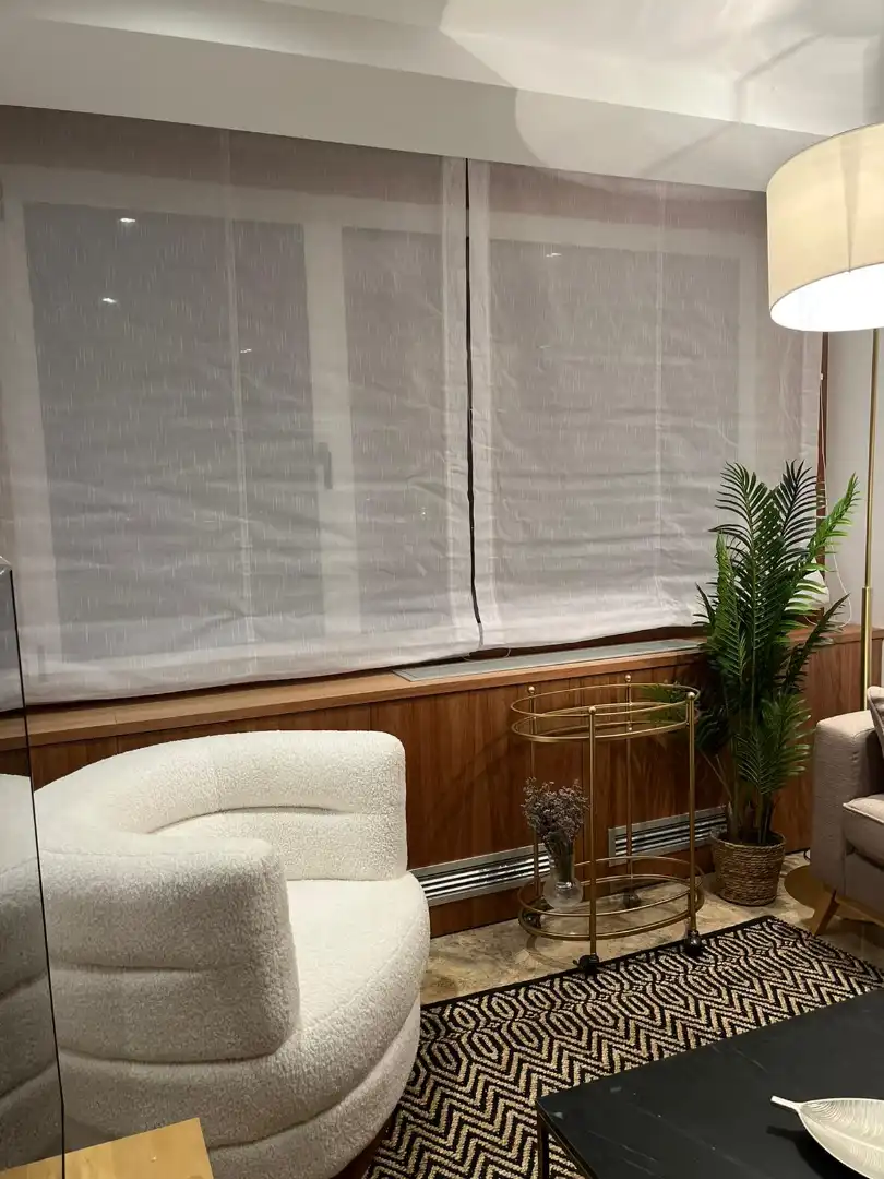 Sala d'estar de Apartament de lloguer en Madrid amb Aire condicionat, Calefacció i Moblat
