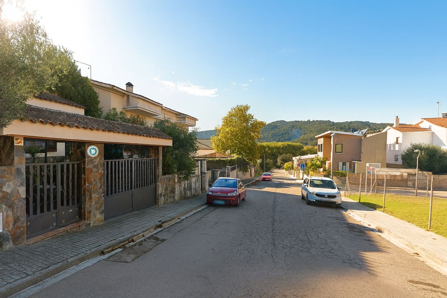 Exterior view of Single-family semi-detached for sale in Dosrius  with Private garden, Terrace and Swimming Pool