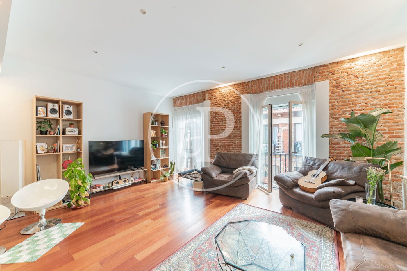 Living room of Flat to rent in  Madrid Capital  with Air Conditioner, Heating and Terrace