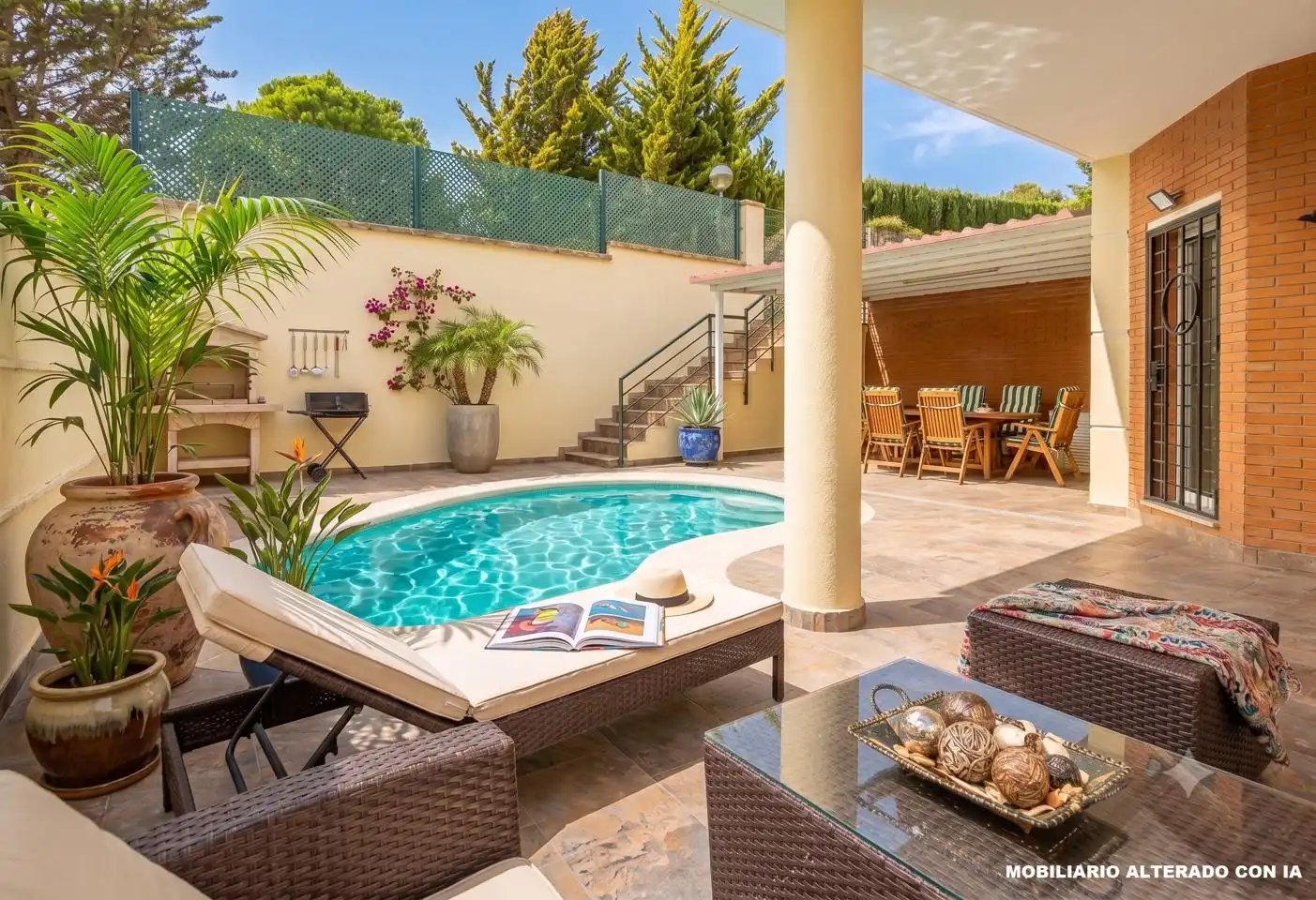 Terraza de Casa adosada en venta en Málaga con Aire acondicionado, Calefacción y Jardín privado