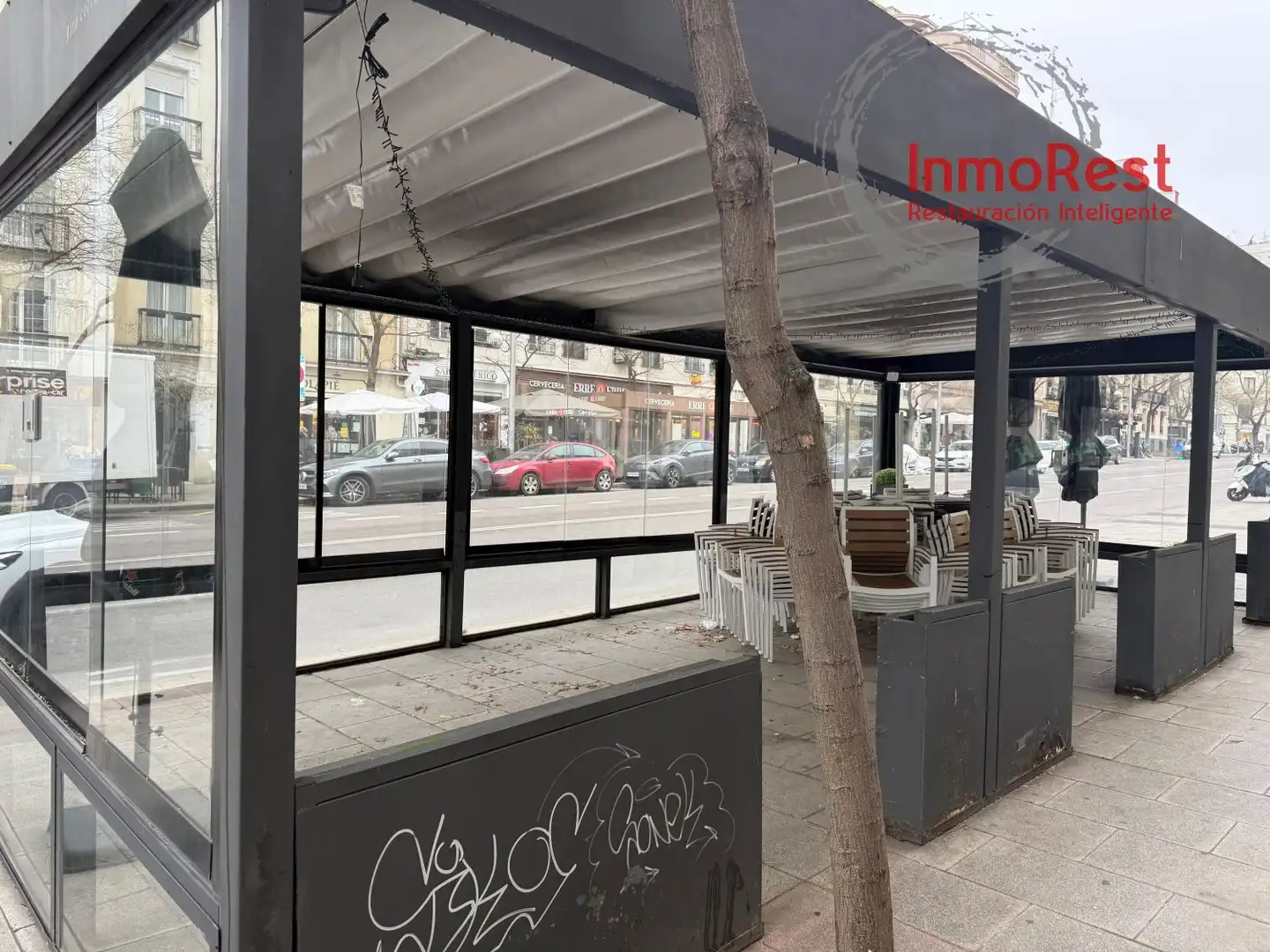 Vista exterior de Local de alquiler en Madrid con Aire acondicionado