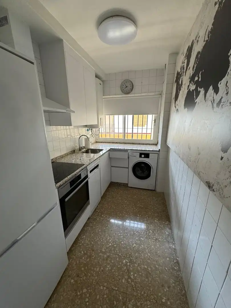 Cocina de Piso de alquiler en Córdoba con Aire acondicionado, Jardín privado y Amueblado