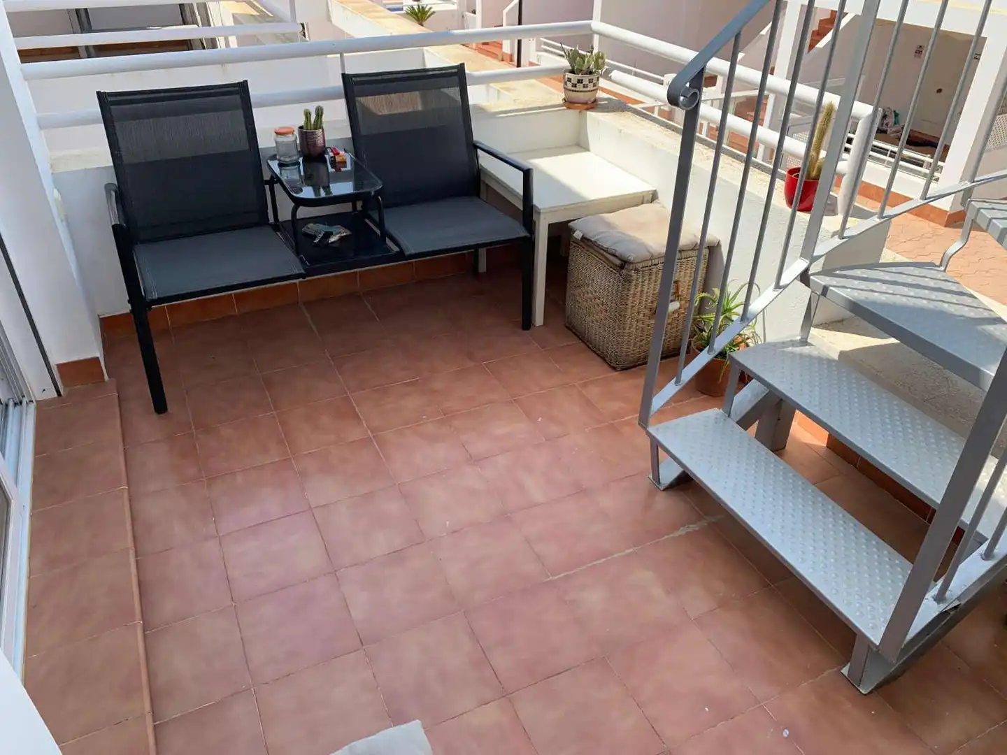 Terrasse von Wohnungen zum Verkauf in Cuevas del Almanzora mit Klimaanlage, Heizung und Terrasse