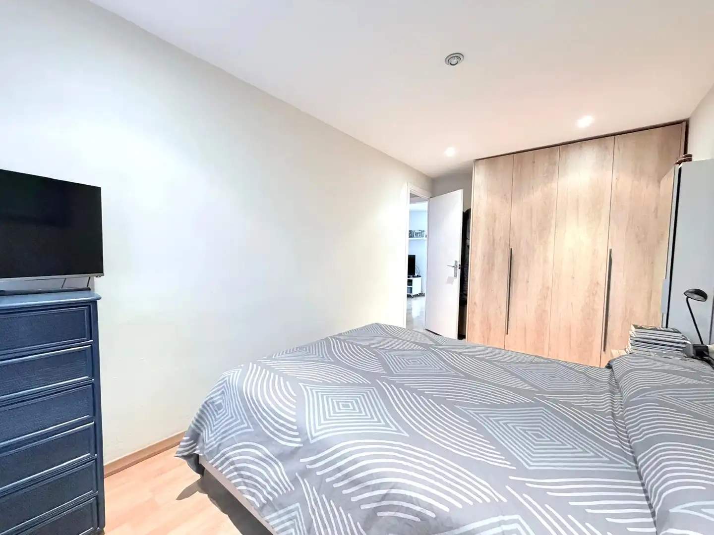 Schlafzimmer von Wohnung zum Verkauf in Terrassa mit Parkett und Terrasse