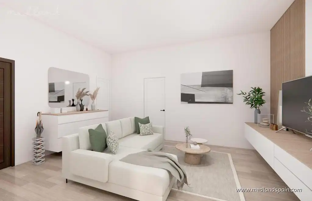 Sala de estar de Casa o chalet en venta en Rojales con Jardín privado, Terraza y Piscina