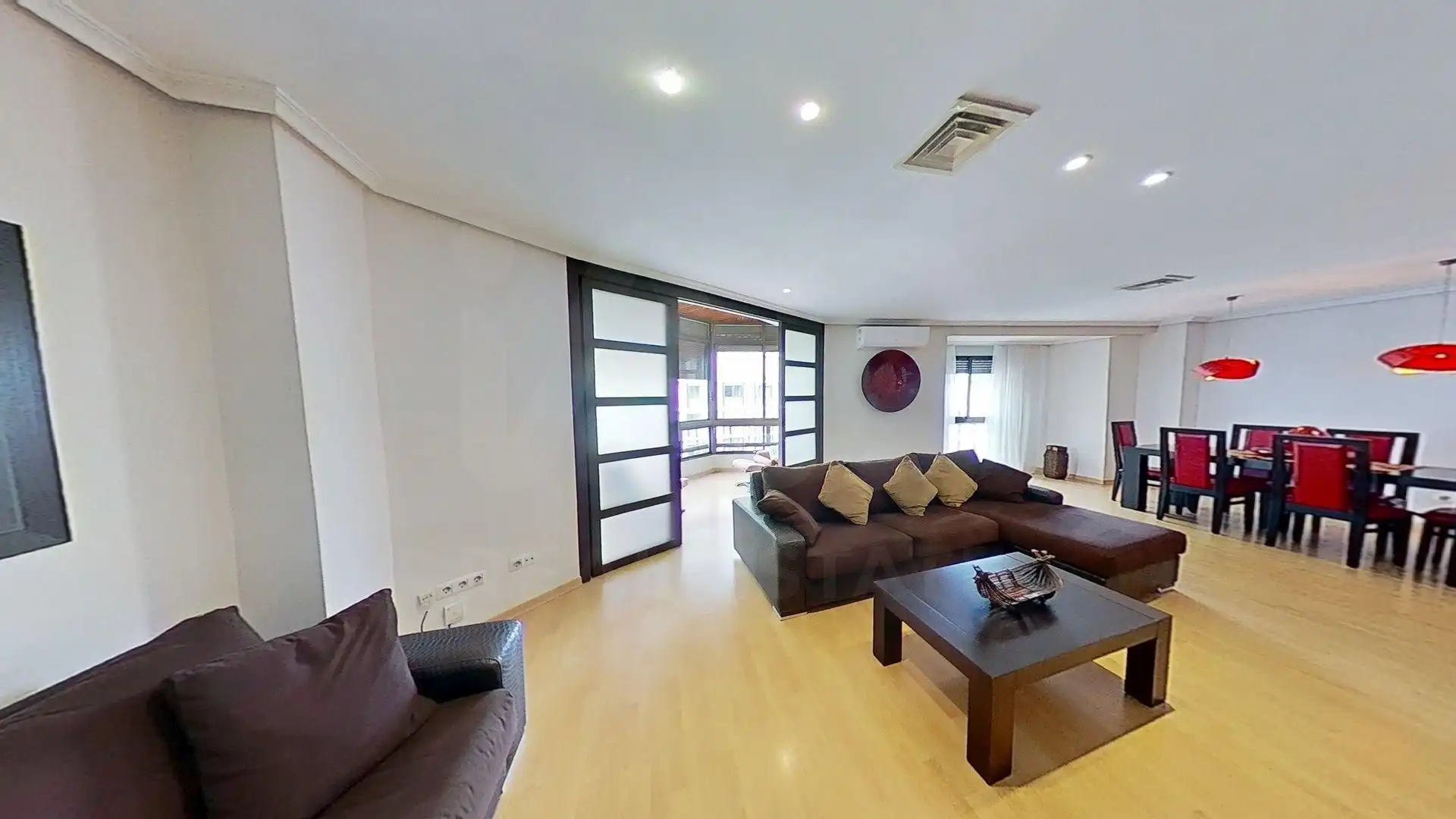 Wohnzimmer von Wohnung zur Miete in Centro