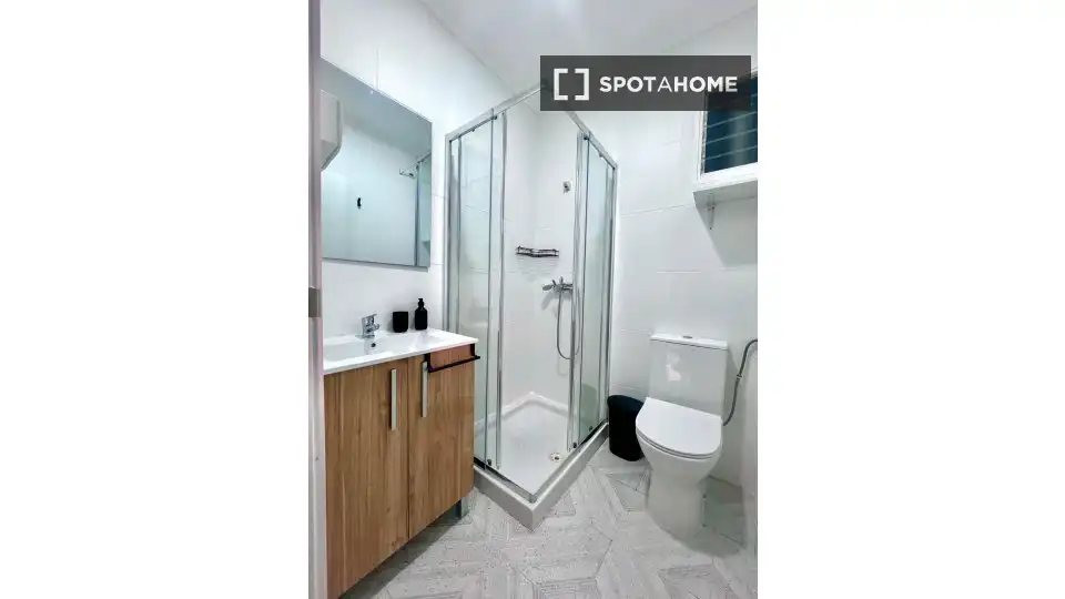 Bathroom of Flat for share in Elche / Elx  with Air Conditioner, Terrace and Furnished