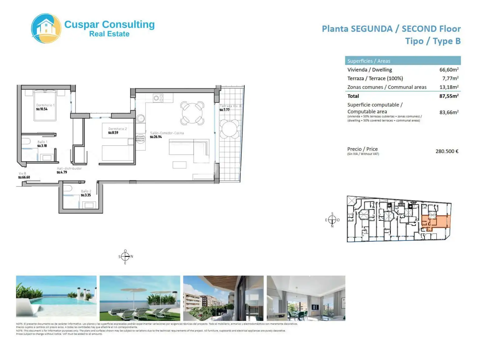 Apartments for sale in Guardamar del Segura  with Heating, Terrace and Storage room
