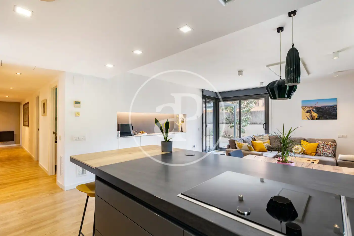 Küche von Wohnung zum Verkauf in Esplugues de Llobregat mit Klimaanlage, Heizung und Privatgarten