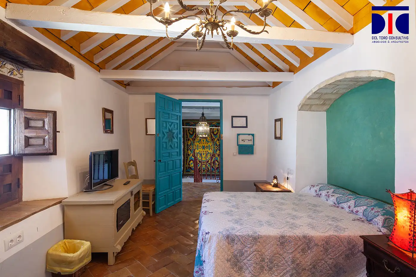 Habitación de Finca rústica en venta en Carmona con Aire acondicionado, Calefacción y Jardín privado