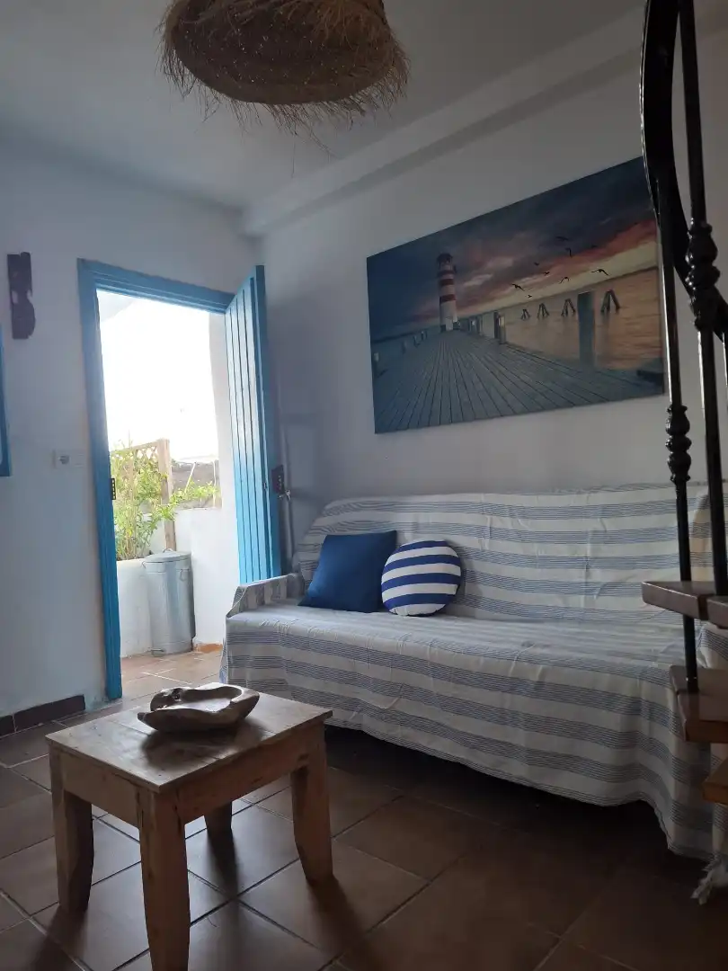 Sala de estar de Casa o chalet en venta en Algarrobo con Aire acondicionado, Terraza y Amueblado