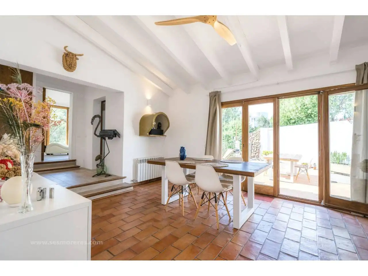 Comedor de Casa o chalet en venta en Es Castell con Calefacción, Jardín privado y Terraza