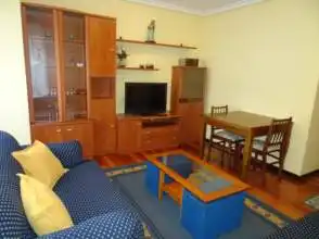 Living room of Flat for rent in Gijón   with Heating, Parquet flooring and Terrace