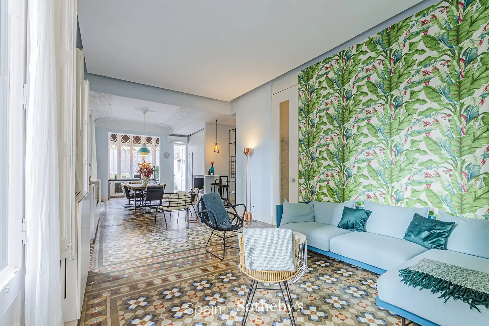 Sala d'estar de Apartament en venda en Barcelona amb Aire condicionat, Calefacció i Terrassa