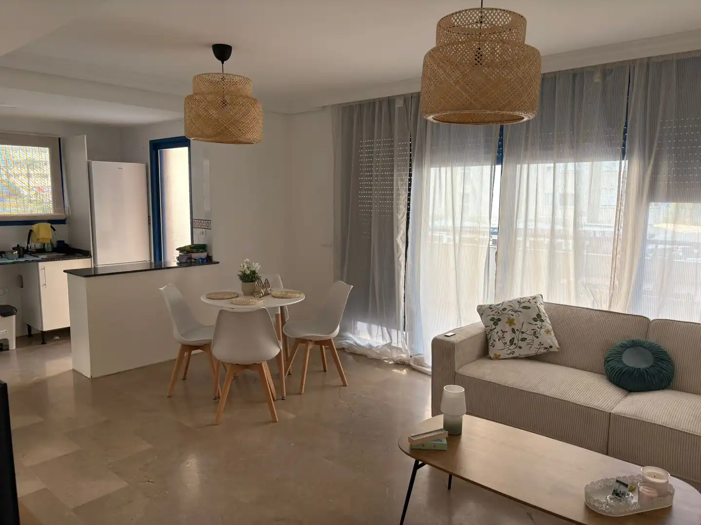 Sala de estar de Apartamento en venta en Calpe / Calp con Aire acondicionado, Terraza y Piscina