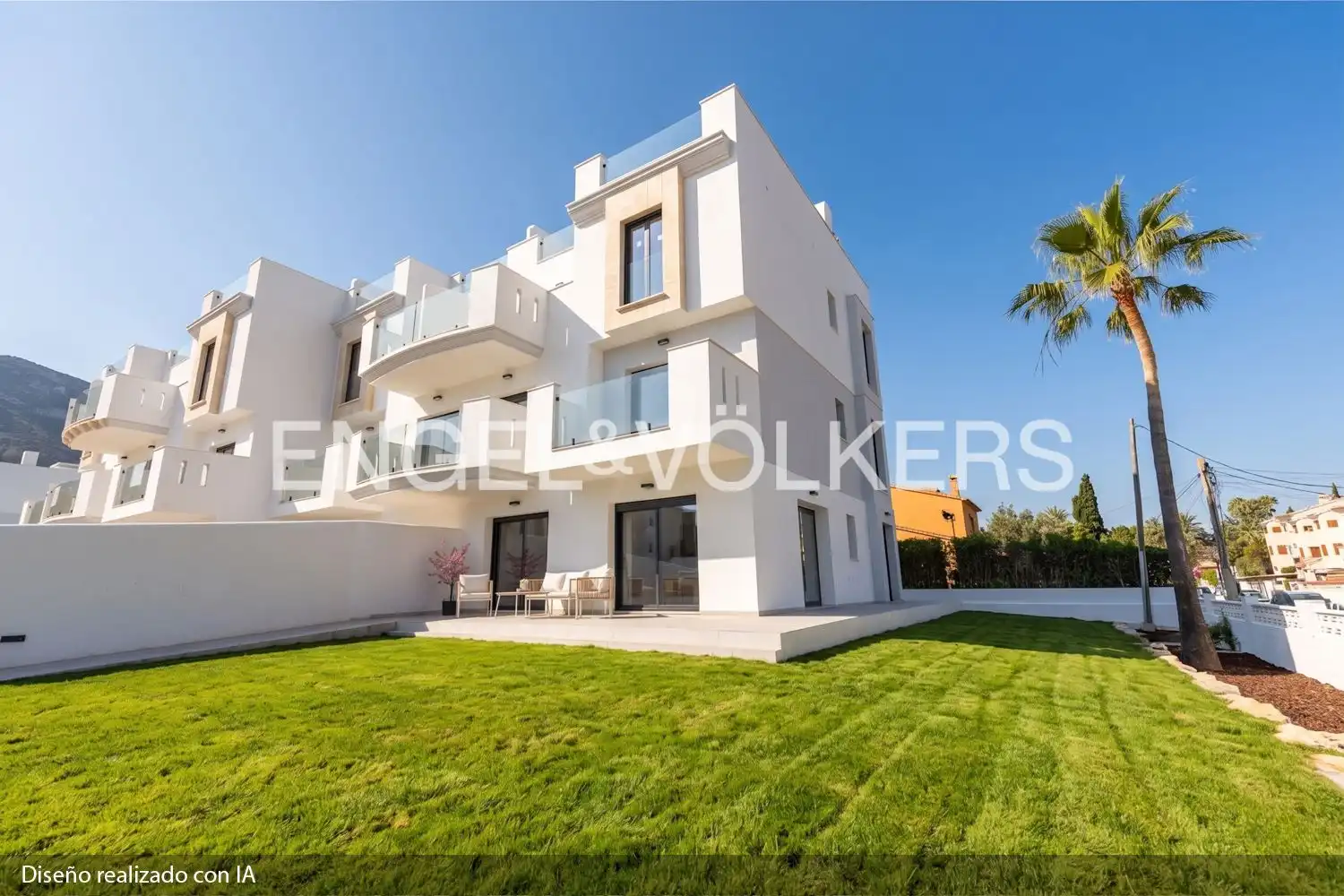 Vista exterior de Piso en venta en Dénia con Aire acondicionado, Calefacción y Jardín privado