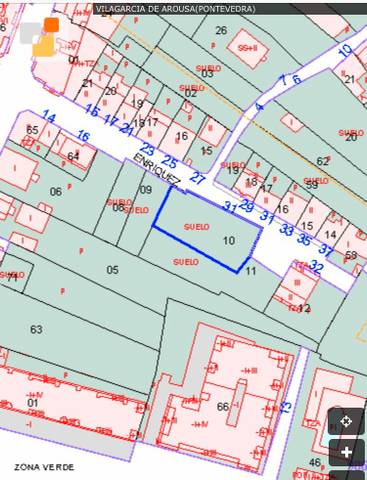 Terreno residencial en Venta en Rúa Curros Enríquez en Vilagarcía