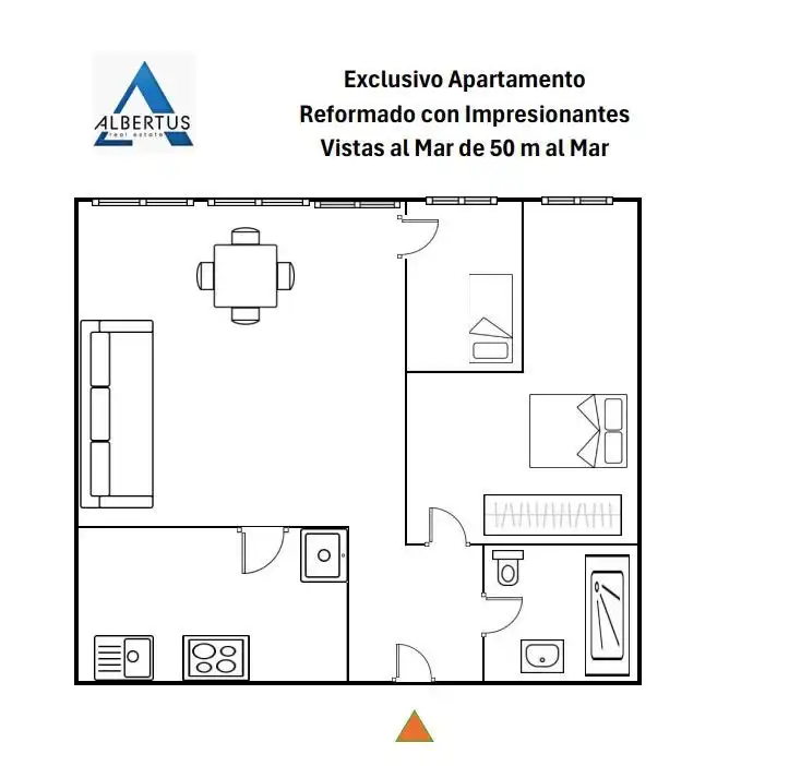 Bedroom of Flat for sale in Alicante / Alacant  with Air Conditioner, Heating and Private garden