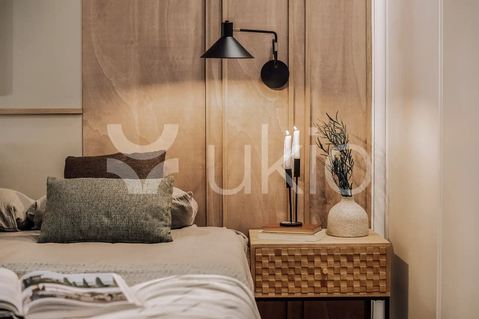 Dormitori de Apartament de lloguer en Madrid amb Aire condicionat, Calefacció i Moblat