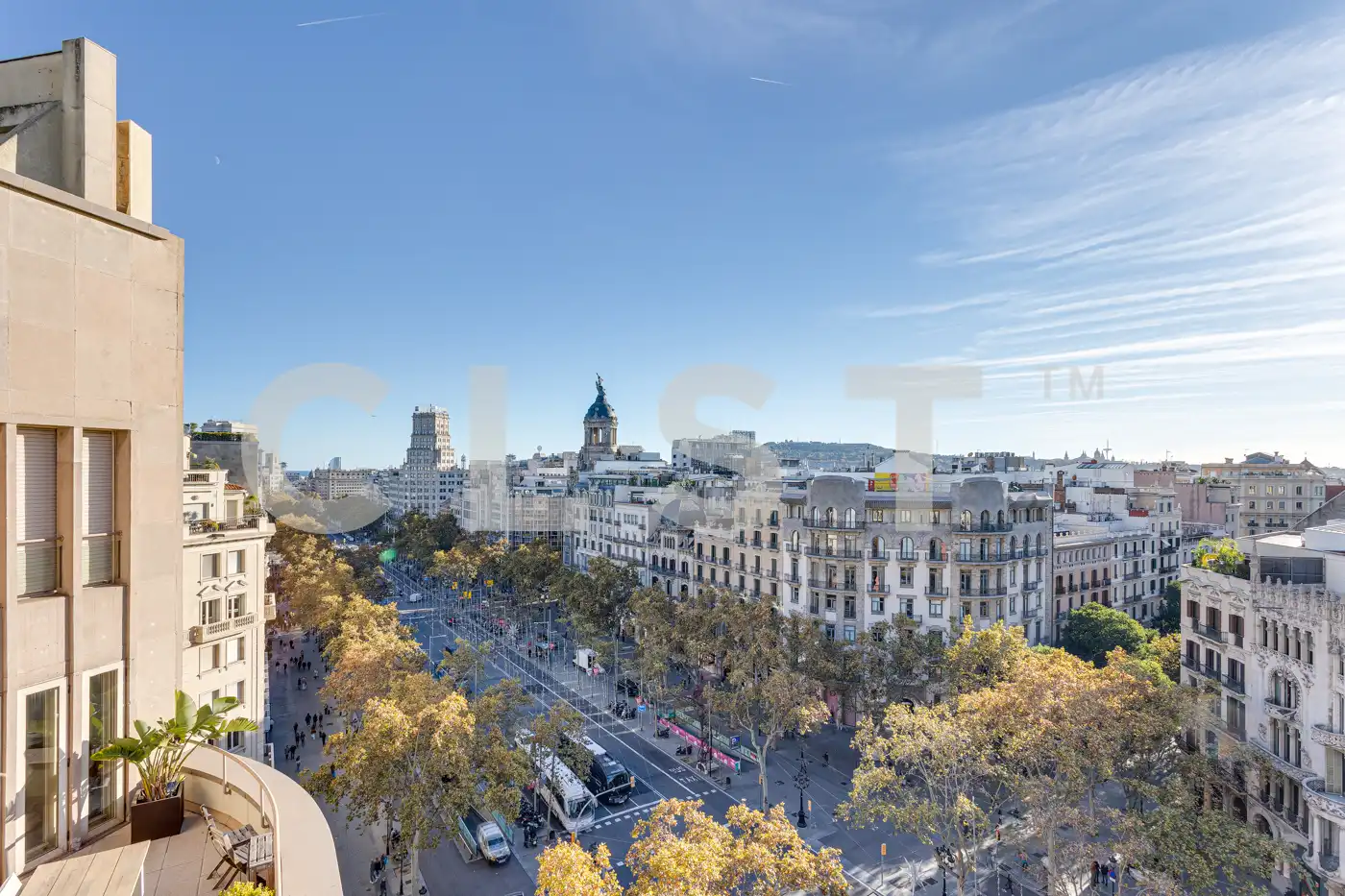 Außenansicht von Dachboden zur Miete in Barcelona mit Klimaanlage, Heizung und Terrasse