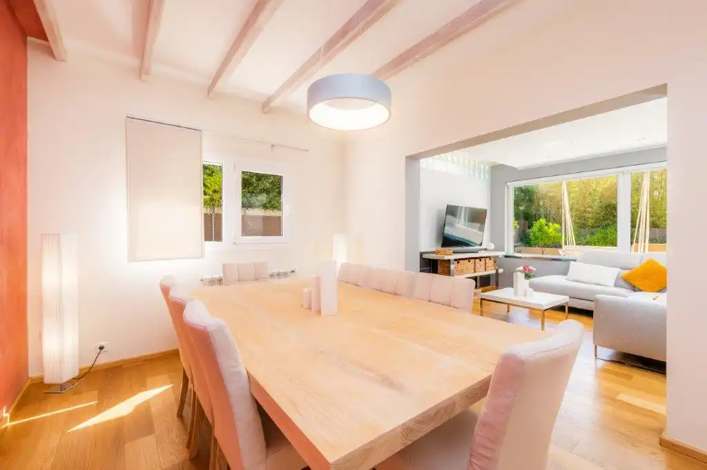 Dining room of Houses for sale in Pollença  with Air Conditioner, Heating and Private garden
