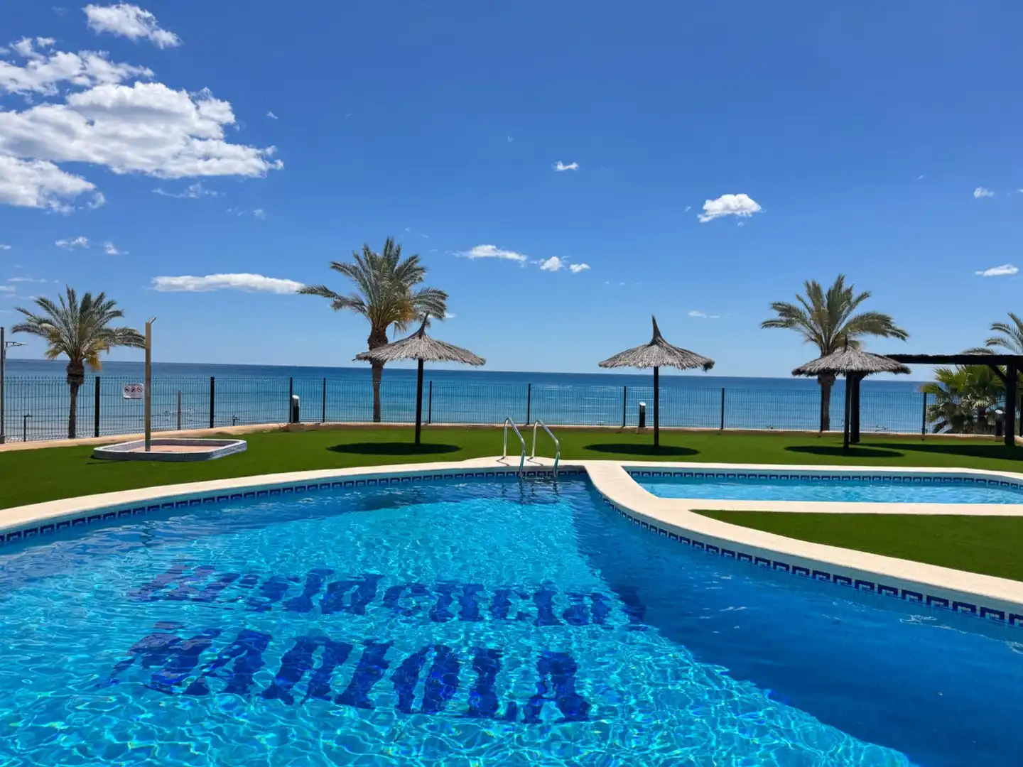 Swimming pool of Ground floor for sale in El Campello  with Air Conditioner, Private garden and Community pool