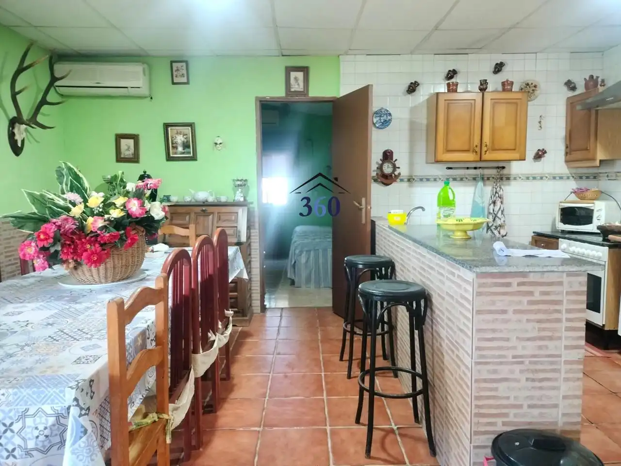 Cocina de Finca rústica en venta en Alcuéscar