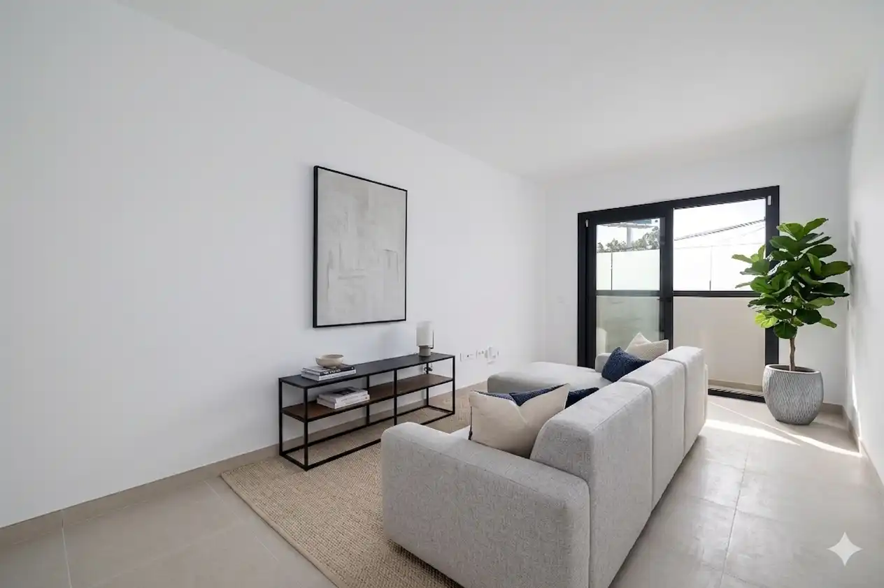 Sala d'estar de Apartament en venda en Mijas amb Aire condicionat, Calefacció i Traster